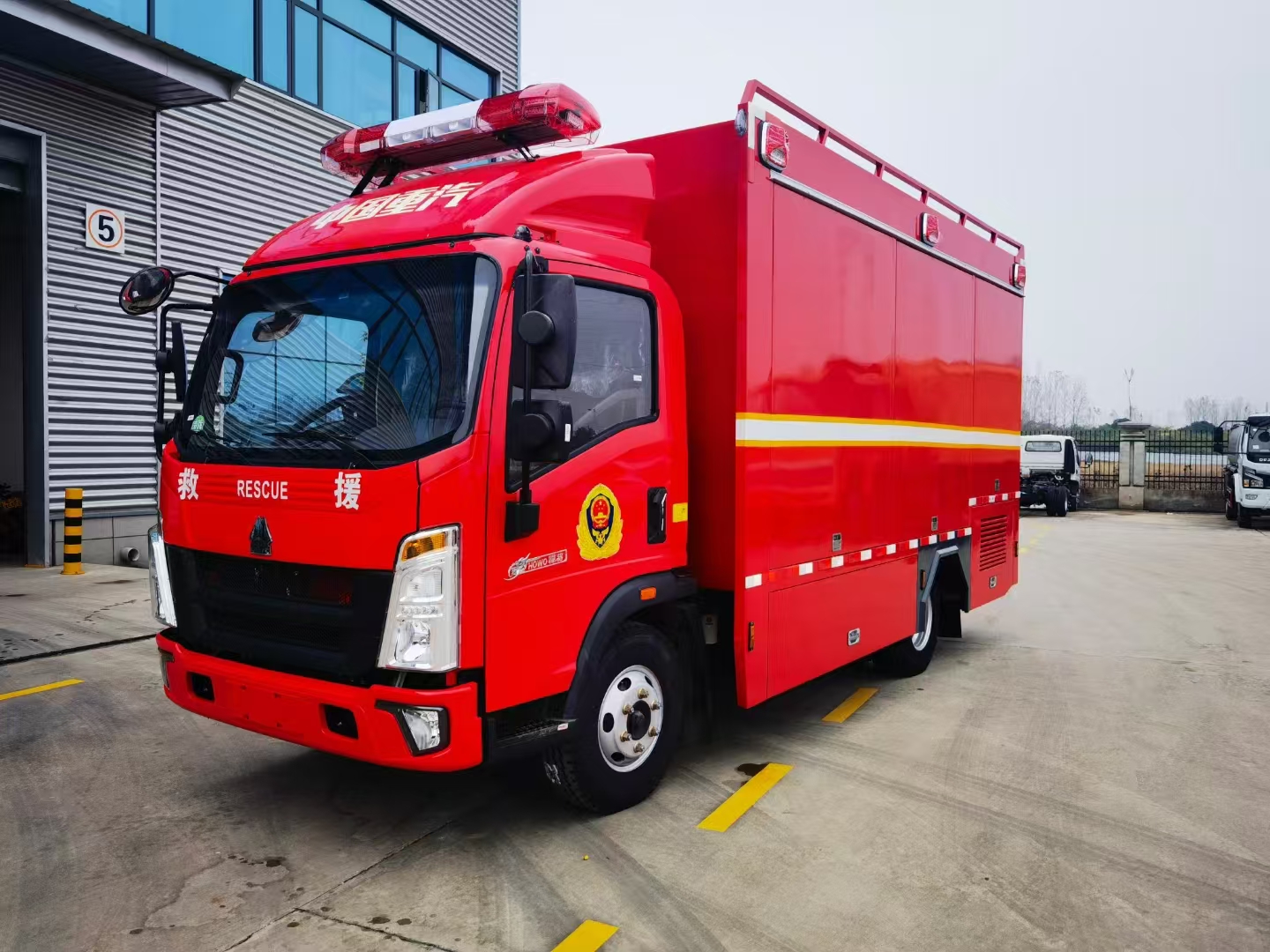 小型豪沃消防宣传车
